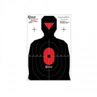 Caldwell Silhouette Dual Zone Silhouette Paper Target 8 Per Pkg - 1175523