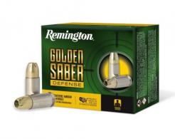 Remington Ammunition Golden Saber Defense 9mm 147 gr Brass Jacket Hollow Point (BJHP) 20 Bx/ 25 Cs