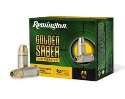 Remington Ammunition Golden Saber Defense 9mm 147 gr Brass Jacket Hollow Point (BJHP) 20 Bx/ 25 Cs - 27604