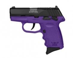 SCCY Industries CPX-4 380 ACP with 2.96" 10+1 Capacity, Purple Finish Frame, Serrated Black Nitride Stainless slide,fixed sight - CPX4CBPU