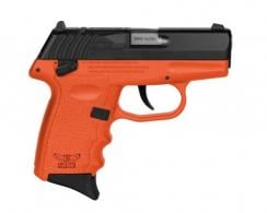 SCCY 380 BLK SLIDE ORG GRIP SFT 10R - CPX4CBOR