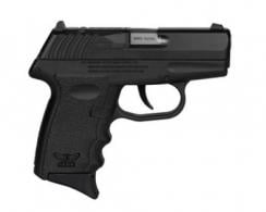 SCCY 380 BLK SLIDE BLK GRIP NS 10R - CPX3CBBKRDR