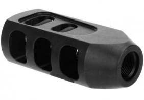 TacFire Tanker Muzzle Brake Black Oxide Steel with 1/2"-28 tpi Threads 2.76" OAL 1.37" Diameter for 5.56x45mm NATO - MZ1009-N