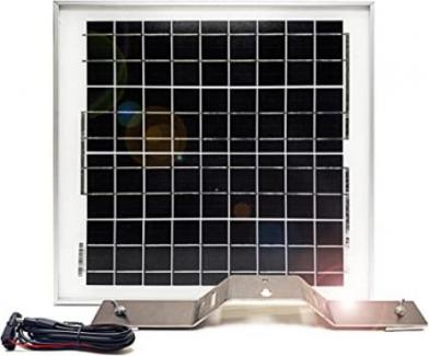 Spartan Solar Panel w/Mounting Bracket & Cable Fits GoCam Ghost/GoLive 15 Watts Gray - SCSPGST15