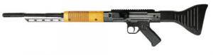 Global Defense FG-9 9mm Caliber with 17" Barrel, Overall Black Metal Finish, Fixed Black Wood Stock & Grip Right - GDFG9STD9