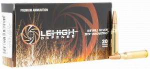 Lehigh Defense LA308152CC Controlled Chaos 308 Win 152 gr 2800 fps Lehigh Defense Controlled Chaos 20 Bx/10 Cs - 437