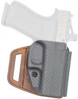 Versacarry VSL211SHD V-Slide OWB Brown Leather/Polymer Belt Slide Fits M&P Shield Right Hand - 707