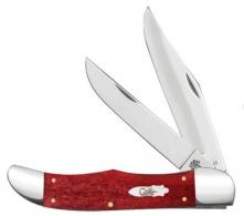 Case XX Smooth Old Red Bone Folding Hunter Stainless 11324 Pocket Knife - 201