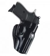 Galco SG858B Stinger OWB Black Leather Belt Slide Fits S&W M&P .380 Shield EZ Fits 3-3.30" Barrel Right Hand - 158