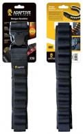 ADAPTIVE TACTICAL AT06401 Shotgun Bandolier 45rd Black Nylon Reinforced, Non-Slip Elastic Loops, Fully Adj. Fit - 1191