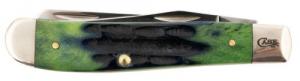 Case 75834 Trapper Mini 2.70"/2.75" Folding Clip Point/Spey Plain Mirror Polished Tru-Sharp SS Blade/Hunter Green Deep Handle - 201