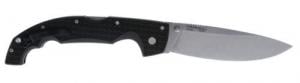 Cold Steel Voyager XL 5.50" Folding Drop Point Plain Stonewashed AUS-10A SS Blade/6.75" Black Textured Griv-Ex Handle In - CS29AXB