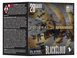 Federal PWBX2853 Premium Black Cloud 28 Gauge 3" 3/4 oz 3 Shot 25 Per Box/ 10 Cs - 10