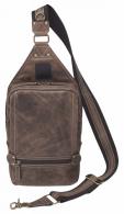Gun Tote'n Mamas/Kingport GTMCZY108 Sling Backpack Brown Leather Includes Standard Holster - 1192