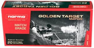 Norma Ammunition (RUAG) 20160052 Match Golden Target .223 Rem 69 gr Hollow Point Boat-Tail (HPBT) 20 Per Box/ 10 Cs - 52