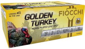 Main product image for Fiocchi Turkey 12 Ga. 3" 1 3/4 oz, #5 Nickel Plated Lead