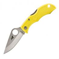 Spyderco Ladybug3 Folder 1.94 in Plain Yellow Handle - LYLP3