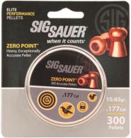 Sig Sauer Airguns ZERO Zero Point .177 Pellet 10.65 GR Copper-Coated Lead 300