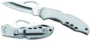 Spyderco Folding Knife w/Stainless Steel Handle - BY04P