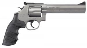 SAR USA SAR SR 38 Special/357 Mag 6 Shot, 6" Stainless Steel Barrel, Cylinder & Frame w/Black Finger Groove Grip, Dro - SARSR38ST6