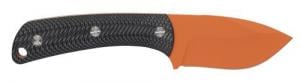 Browning Back Country Small 2.75" Fixed Deep Belly Skinner Plain Blaze Orange Ceramic D2 Steel Blade, Black G10 Handle - 3220499B