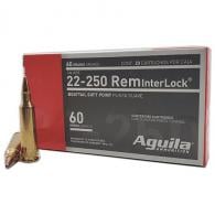 Aguila 22-250 Rem 60 gr 20 Per Box/ 10 Cs - 778