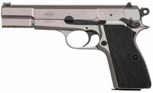 MAC P-35 9mm 15+1 4.70" Stainless Steel Barrel, Satin Nickel Serrated Steel Slide & Frame w/Beavertail & Picatinn