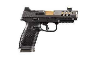 FN 66101715 509 CC Edge 9mm 10+1 Black Frame/Gray Slide w/Gold-Colored PVD Barrel - 66101715