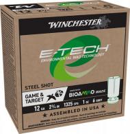 Winchester Ammo E-Tech 12 Gauge 2.75" 1 oz 6 Shot 25 Per Box - WCL12S6