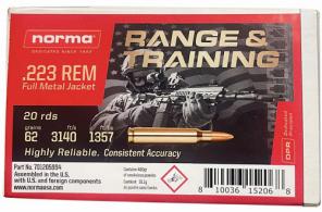 Norma Ammunition .223 Remington 62 gr Full Metal Jacket 20 Per Box/ 10 Case - 701205994