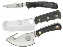 Knives of Alaska Triple Fixed Set D2 / AUS-8 / D2 Cleaver/Drop Pt/Skinner - 030FG
