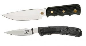 Knives of Alaska Bush Camp/Cub Bear Fixed AUS-8 Drop Point Blade Rubber - 035FG