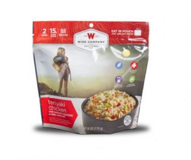 Wise Foods Outdoor Food Packs 6Ct/4 Serving Teriyaki Chicken and Rice