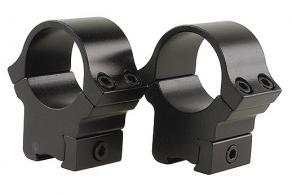 B-Square Medium Aluminum Weaver Style Scope Rings w/Black Fi - 27054