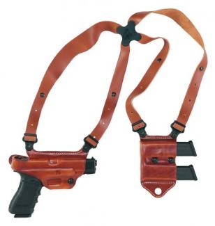 Galco Miami Classic II Shoulder System For Glock 17 Leather Tan - MCII224