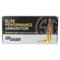 Sig Sauer Elite Marksman Open Tip Match Hollow Point 308 Winchester Ammo 20 Round Box - E308M220