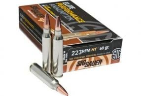 Main product image for Sig Sauer AMMO .223 Remington 60GR ELITE HUNTING HT 20/