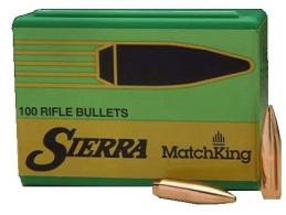Sierra MatchKing Boat Tail Hollow Point 30 Cal 168 Grain 100 - 2200