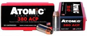 Atomic Pistol Hollow Point 380 ACP Ammo 50 Round Box