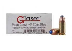 Cor-Bon GL01000/20 Glaser 9mm Luger 80 GR Safety Slug 20 Bx