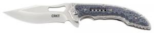 Columbia River 5462 Fossil Folder 3.4" 8C13MoV Satin Drop Point 2Cr13 Stainless - 395