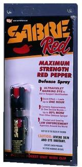 Security Equipment Sabre Pepper Pocket Spray w/Clip .75 Ounc - P22OC