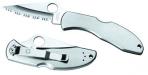 Spyderco Folding Knife w/Clip Point Blade/Stainless Steel Ha - C11S