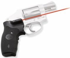 Crimson Trace LG305 Lasergrips 5mW Red Laser with 633nM Wavelength & 50 ft Range Black Finish for Round Butt S&W J Frame - LG-305