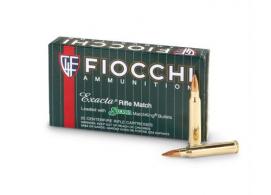 Fiocchi Exacta Match Ammo 223 Remington 77gr Boat Tail Hollow Point  20 Round Box