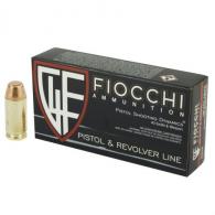 Fiocchi Pistol Shooting Dynamics Full Metal Jacket 40 S&W Ammo Flat Nose 50 Round Box