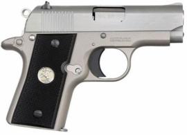 Colt Mfg O6891 Mustang Pocketlite 380 ACP 2.75" 6+1 Stainless Cerakote Stainless Steel Black Polymer Grip