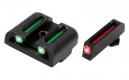 TruGlo 3-Dot Low Set Red Front, Green Rear for Most For Glock Fiber Optic Rifle Sight - TG131G1