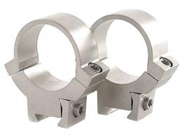 Warne 22 Caliber Medium Scope Rings w/Silver Finish - 721S