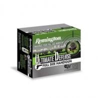 Remington Ammunition 28971 Ultimate Defense .45 ACP 185 gr Brass Jacket Hollow Point (BJHP) 20 Bx/ 25 Cs - HD45APA